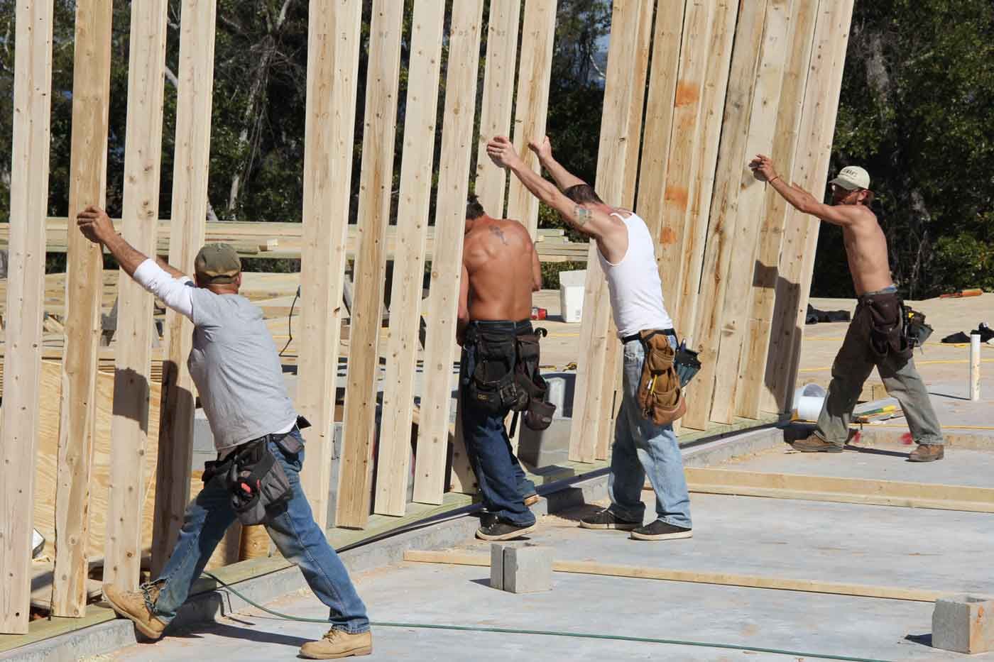 raising garage wall