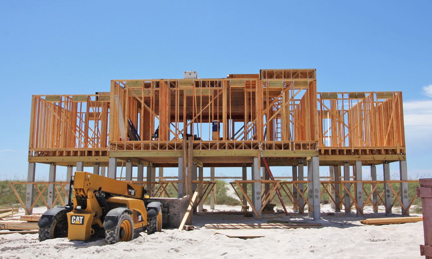 Burchard modern coastal style piling home on Navarre Beach