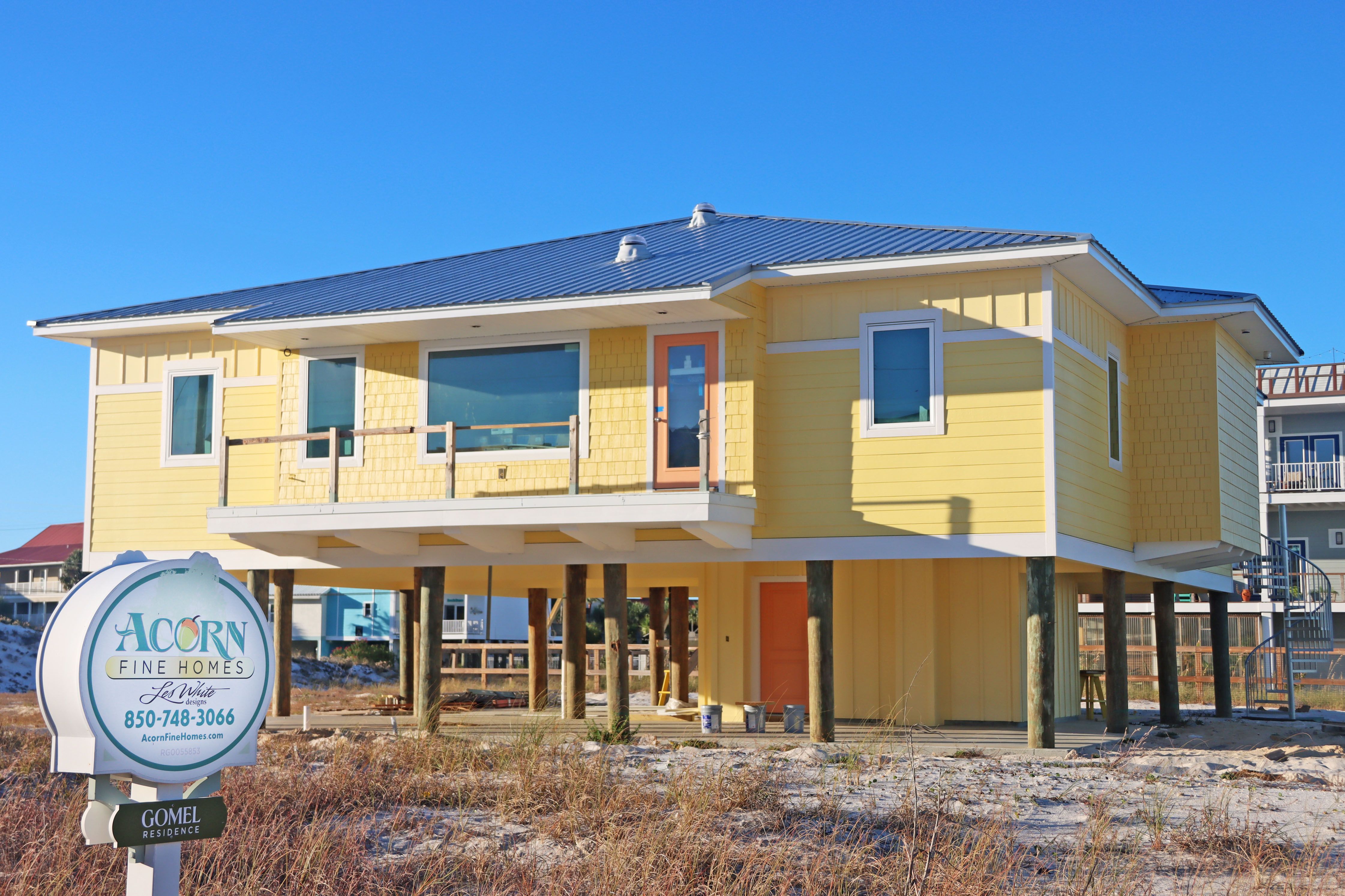 Gomel beach rental piling home on Navarre Beach by Acorn Fine Homes