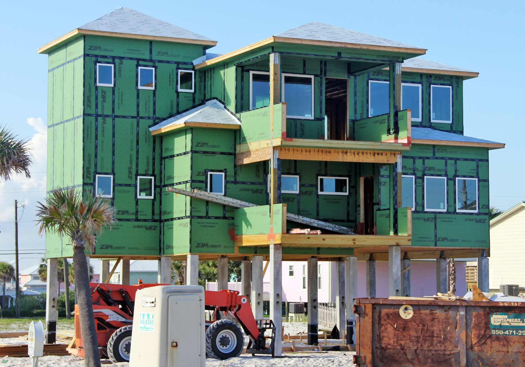 Frerich concrete piling home on Navarre Beach