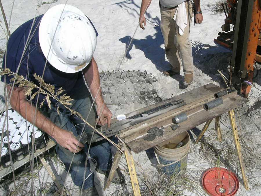 Piling installation by Acorn Fine Homes