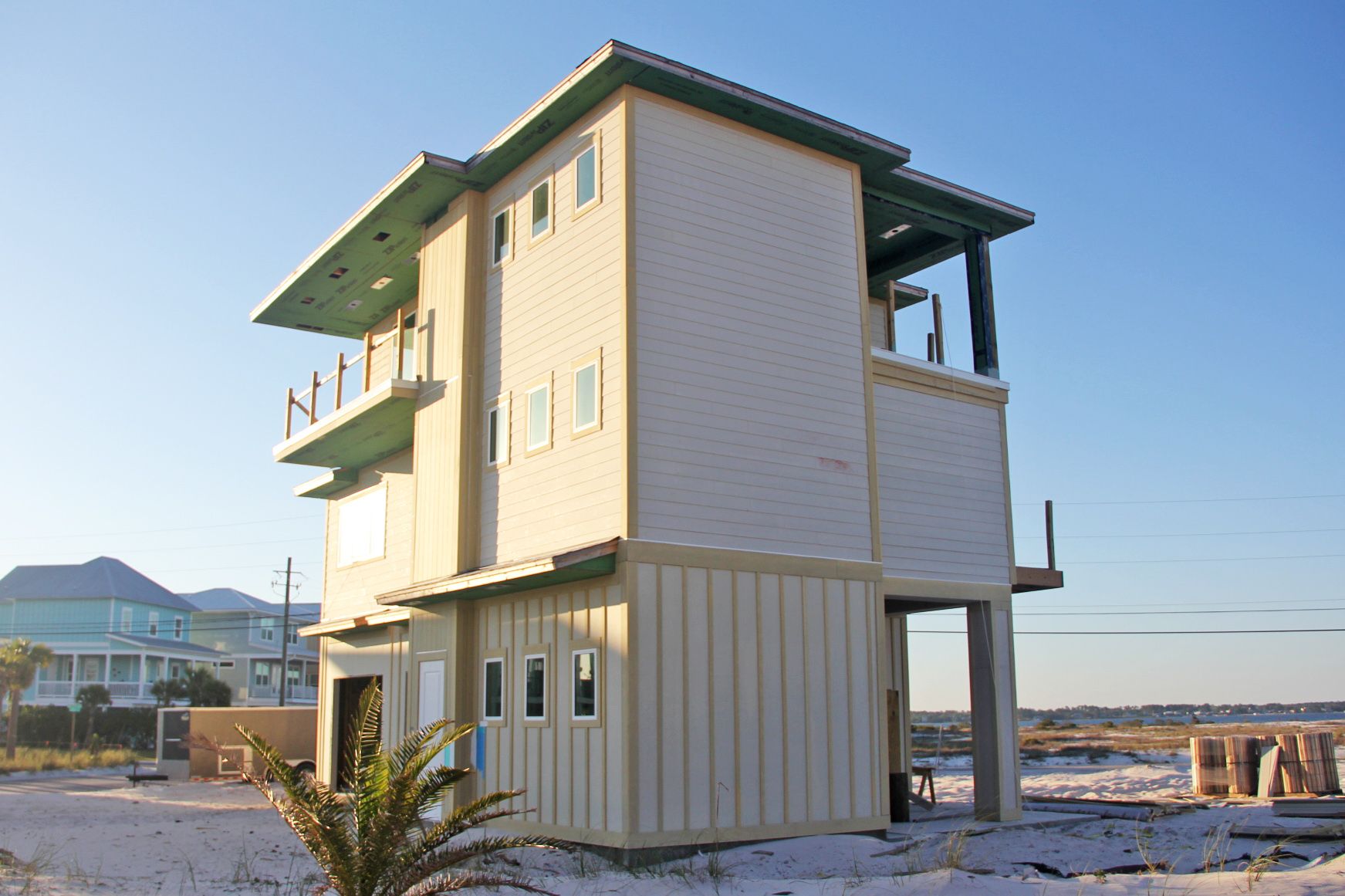 Neff modern coastal piling home on Navarre Beach