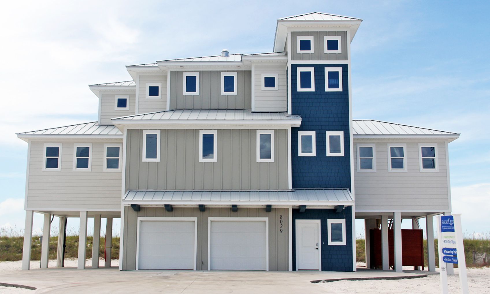 Burchard modern coastal style piling home on Navarre Beach