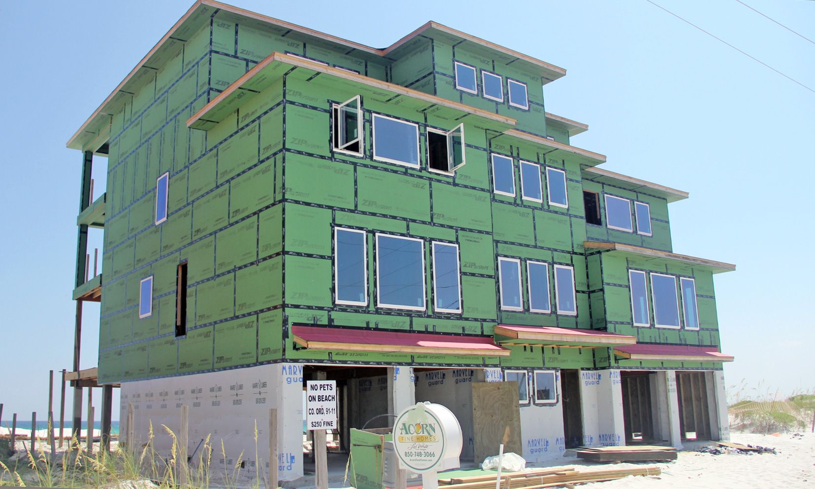 Clanton modern coastal piling home on Navarre Beach