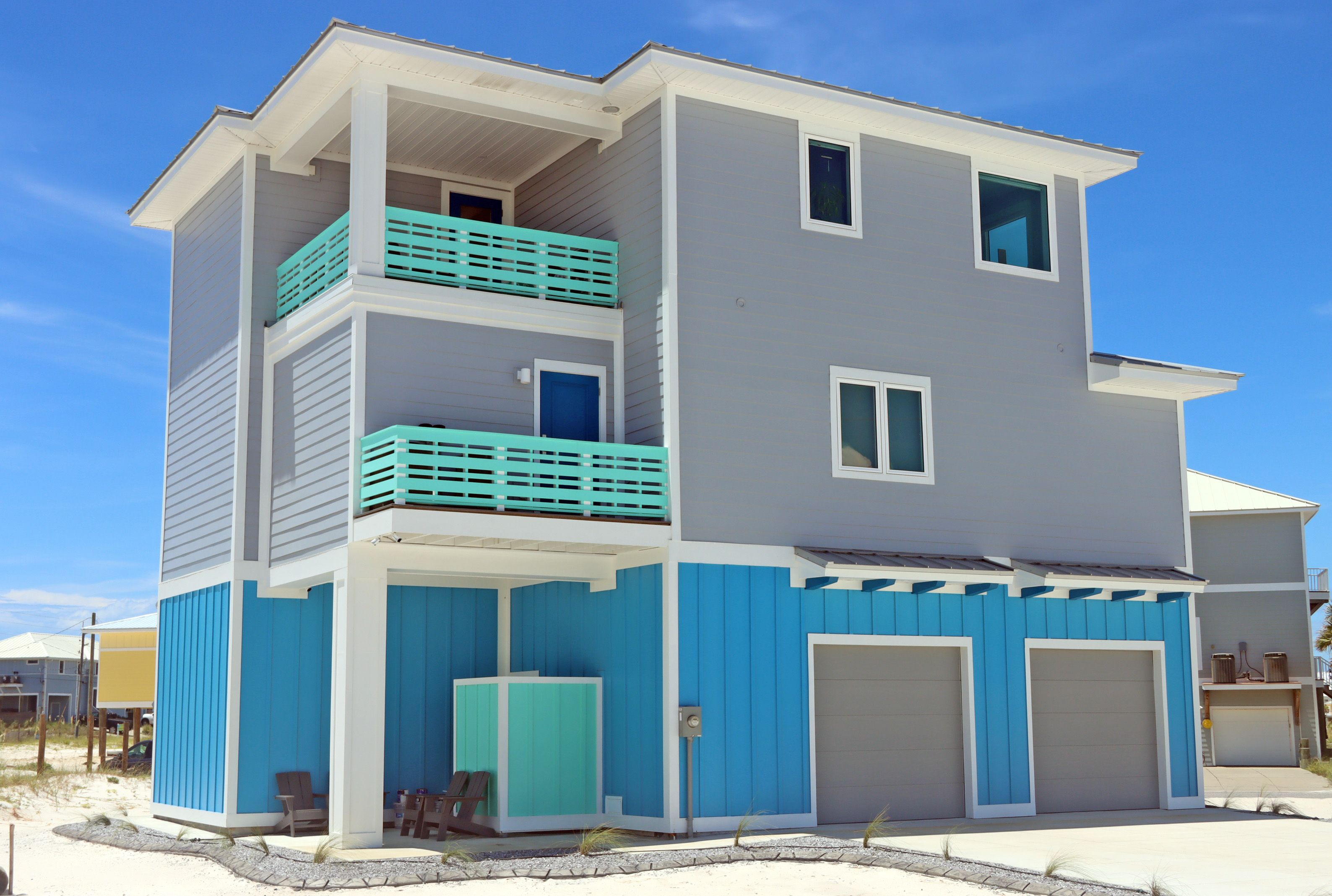 Neff modern coastal piling home on Navarre Beach