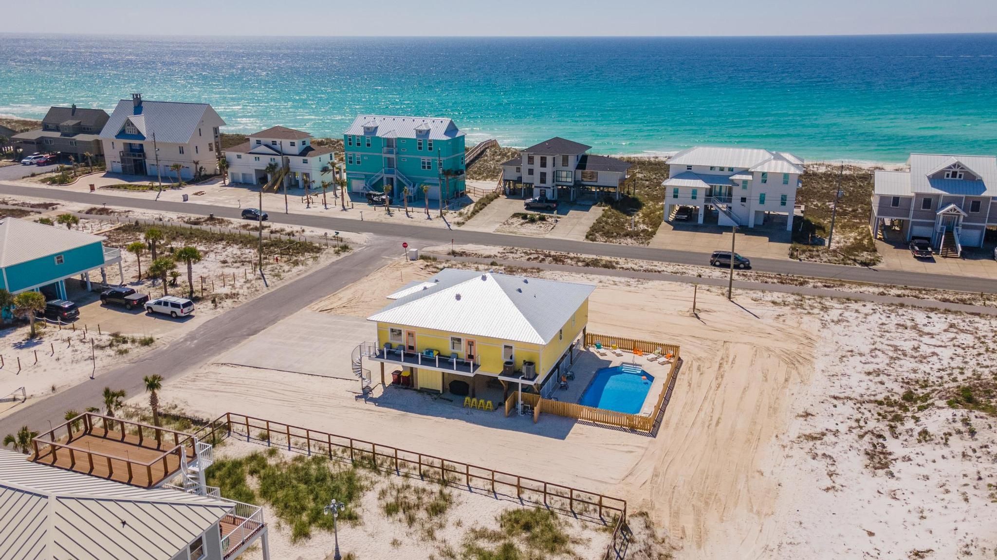 Gomel beach rental piling home on Navarre Beach by Acorn Fine Homes