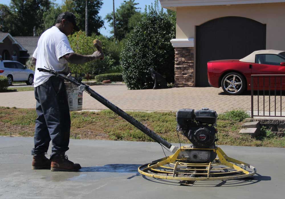 Acorn Fine homes building a concrete slab foundation in Pensacola