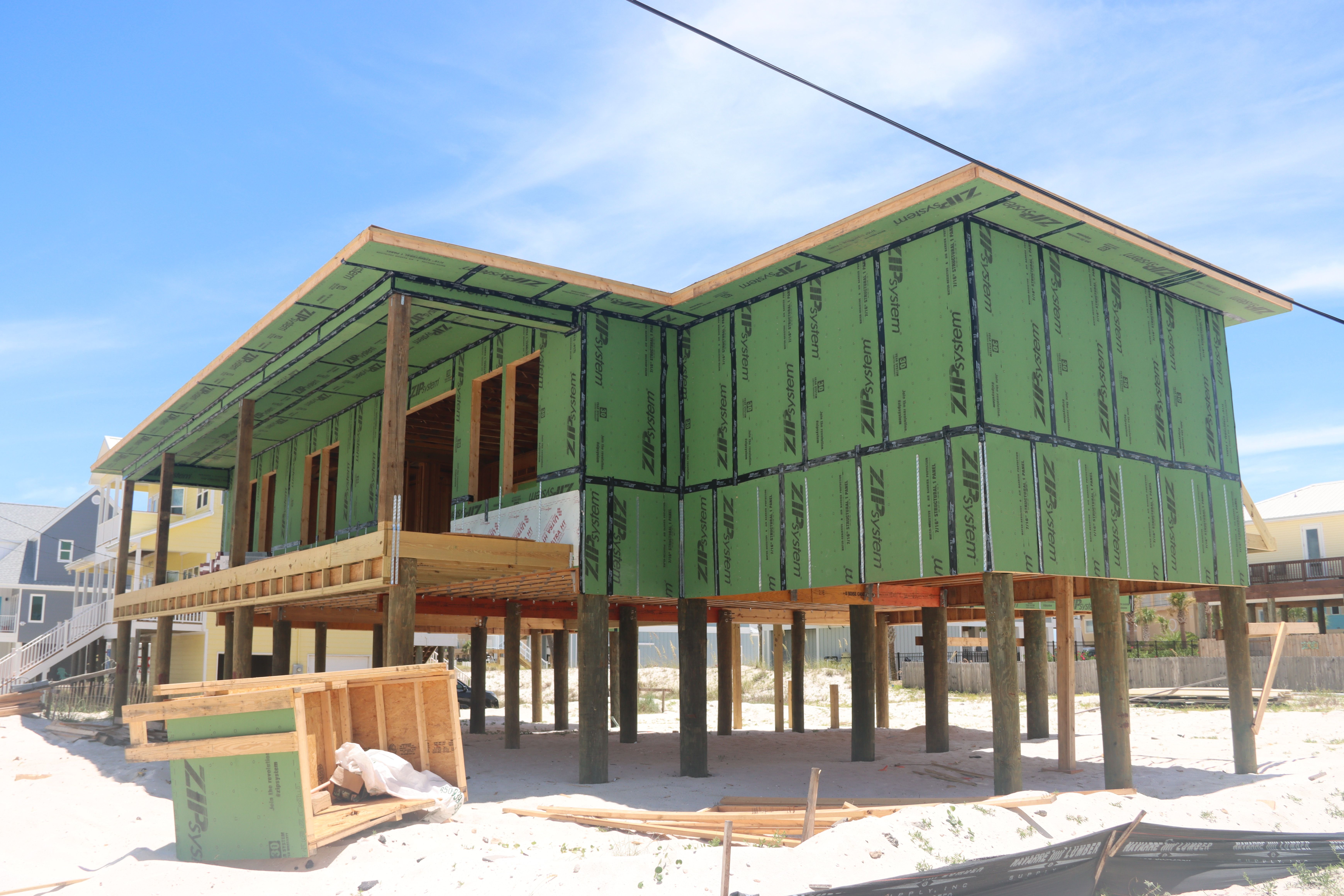 Conway modern coastal piling home on Navarre Beach