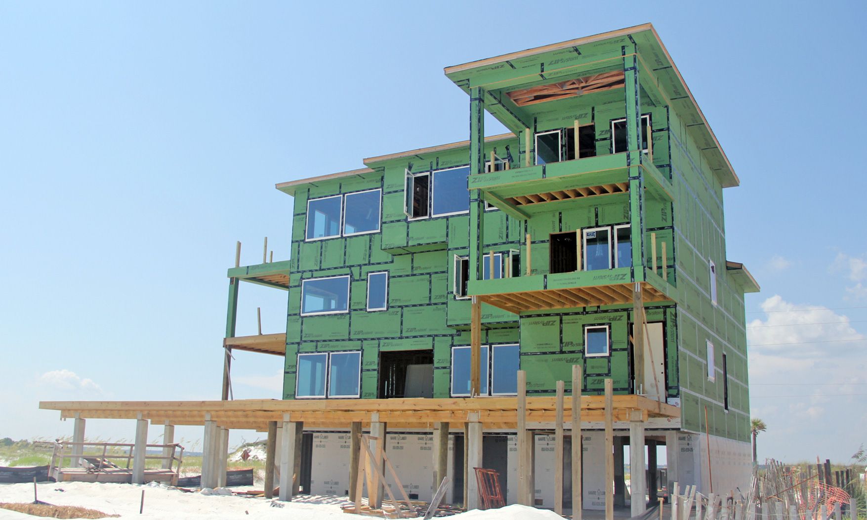 Clanton modern coastal piling home on Navarre Beach