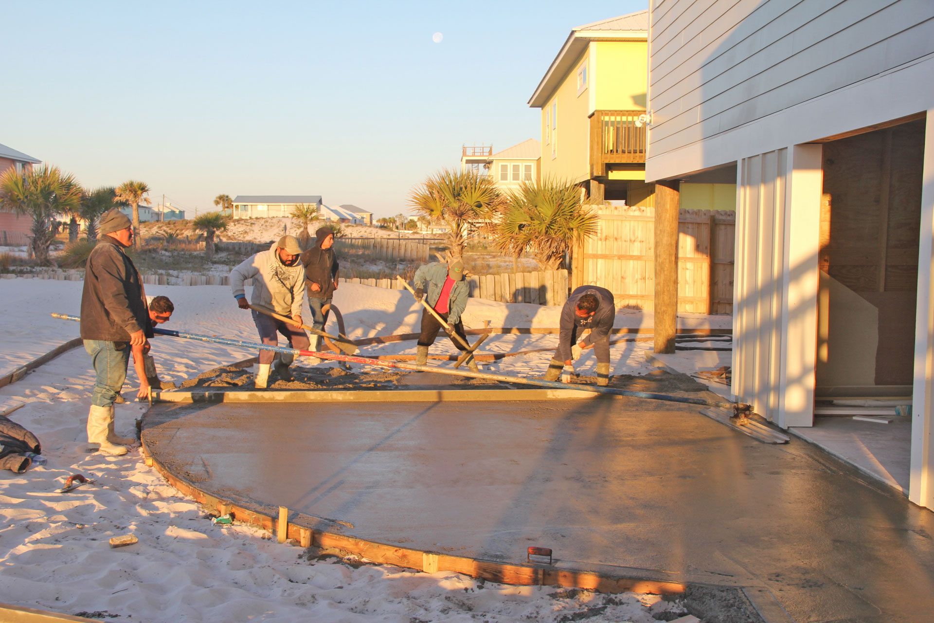 Moreland modern piling home on Navarre Beach by Acorn Fine Homes