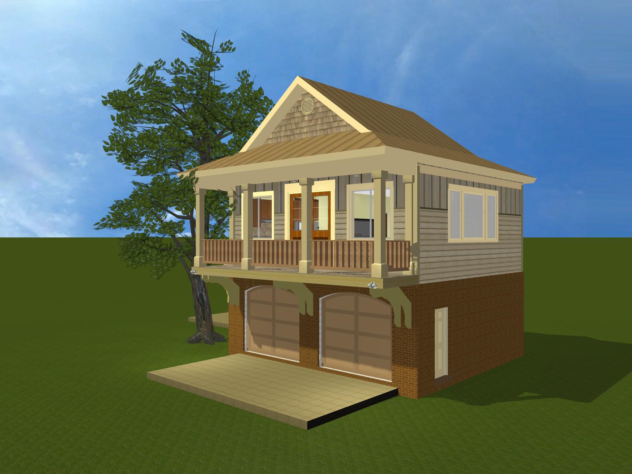 CAD model of Acorn Design Studio in Gulf Breeze