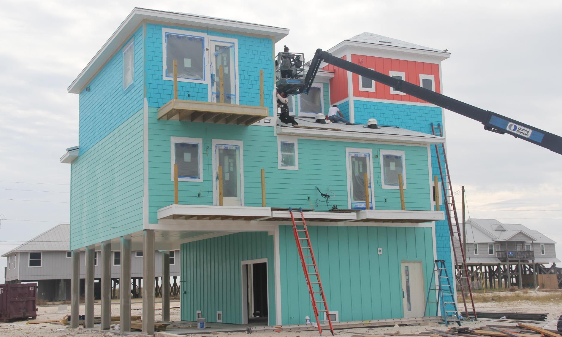 Frerich concrete piling home on Navarre Beach