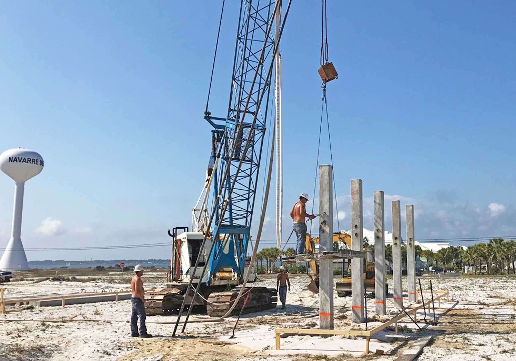 Frerich concrete piling home on Navarre Beach