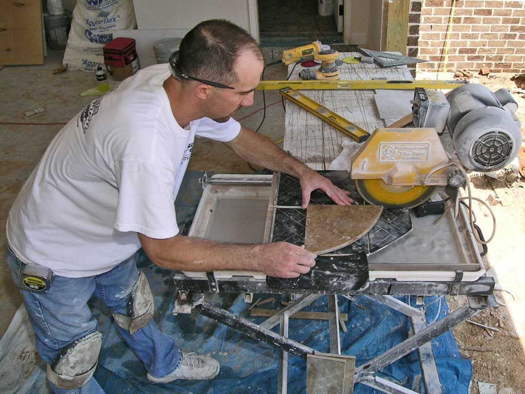 fabricating a tile soap dish