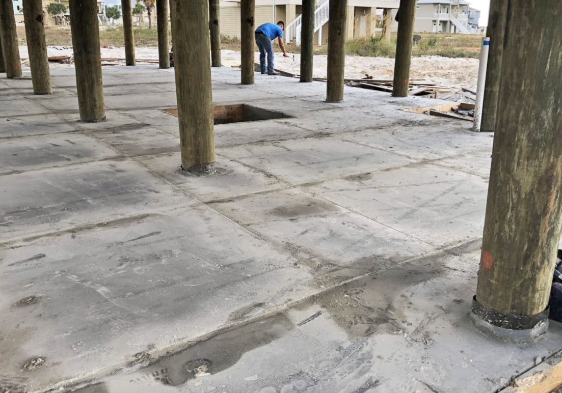 Walker piling home in Navarre Beach by Acorn Fine Homes