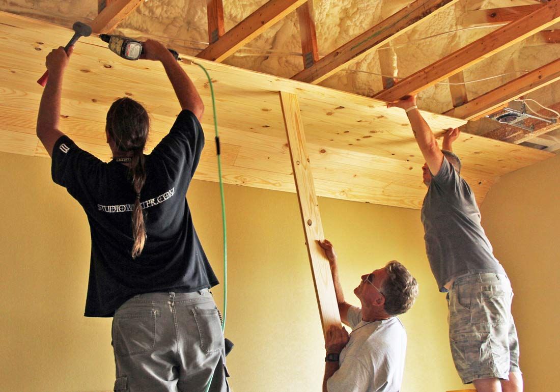 tongue and groove ceiling